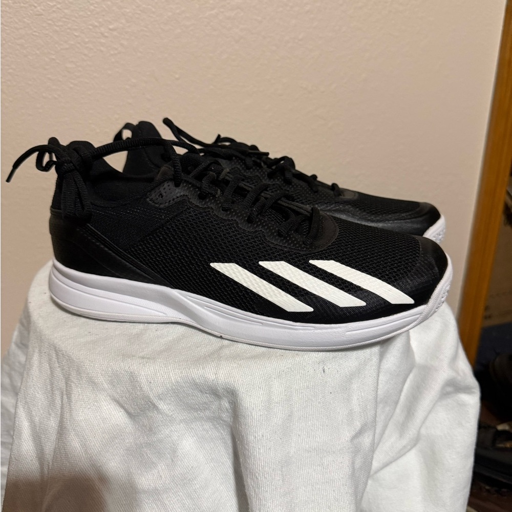 Adidas Men's Black and White Athletic Shoes‎